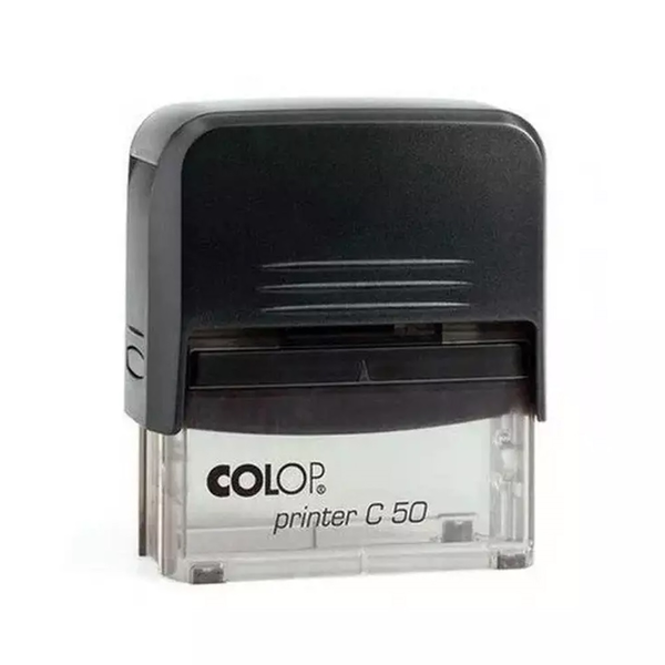 COLOP Bélyegző C50 Printer  átlátszó fekete ház/fekete párna (15314105)
