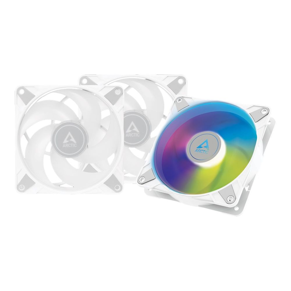 ARCTIC P12 PWM PST A-RGB 0dB Кутия на компютър Вентилатор 12 см Бяла 3, 1