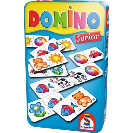 Schmidt Domino Junior fémdobozban társasjáték (Schmidt12800184)