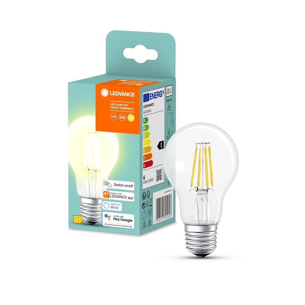 Ledvance Smart+ WiFi LED okos fényforrás normál 6.7W 2700K E27 (4058075625808) (4058075625808)