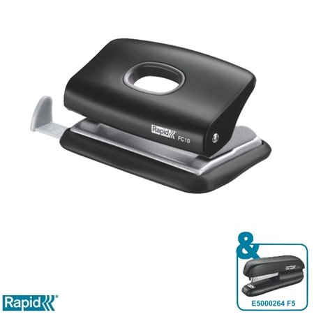 Rapid FC10 Fashion Kétlyukú 10 lap kapacitású - Fekete (23638501)