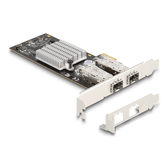 Delock PCI Express x1 Kártya - 2 x SFP bővítőhely Gigabit LAN (88336) (88336)