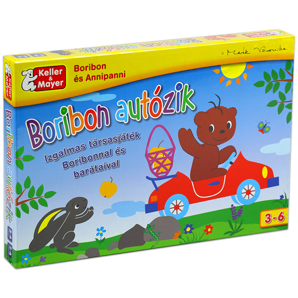 Keller & Mayer Boribon autózik társasjáték 2-4 játékos