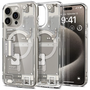 Spigen Ultra Hybrid Zero One Apple iPhone 15 Pro Max Magsafe Tok - Titánszürke/Mintás