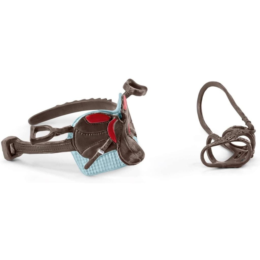 Schleich Horse Club Hannah & Cayenne nyereg és kantárszerszám (42489) (sch42489)