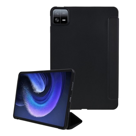 Gigapack Xiaomi Pad 6 bőr hatású fliptok fekete (GP-152972)
