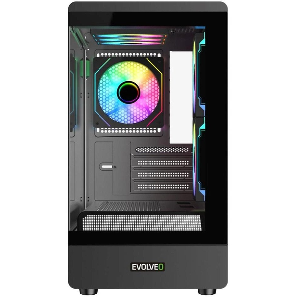 Számítógépház EVOLVEO Ursus Mini Tower fekete