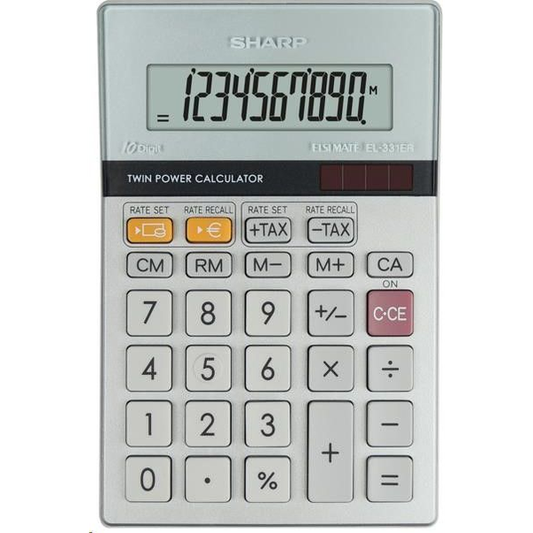 Sharp EL-331ERB calculadora Escritorio Calculadora básica Plata