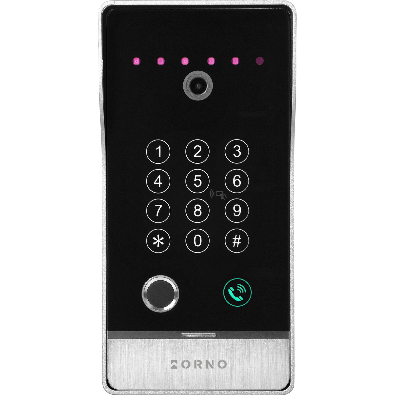 GUARDO Kültéri panel Full HD 1080p Kamerával A Készlet Bővítéséhez, Egy Család, Ujjlenyomat-olvasóval, Billentyűzettel És Közelség-olvasóval, Felszíni Szereléssel