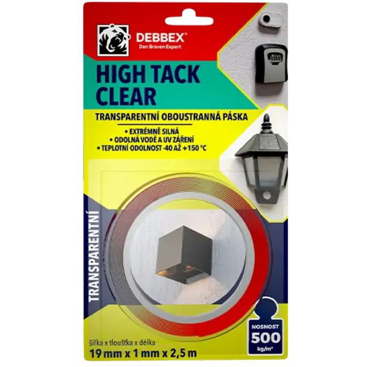 Den Braven HIGH TACK CLEAR, 19×1×2,5 m (B8230BD)