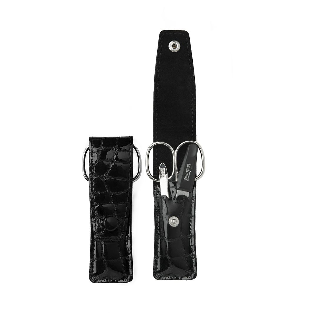 Premium Line Utazó manikűr szett PL 808 Fekete Made in Solingen (4011215997883)