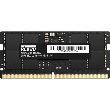 Klevv SO-DIMM geheugenmodule 32 GB 1 x 32 GB DDR5 5600 MT/s 262-pin SO-DIMM