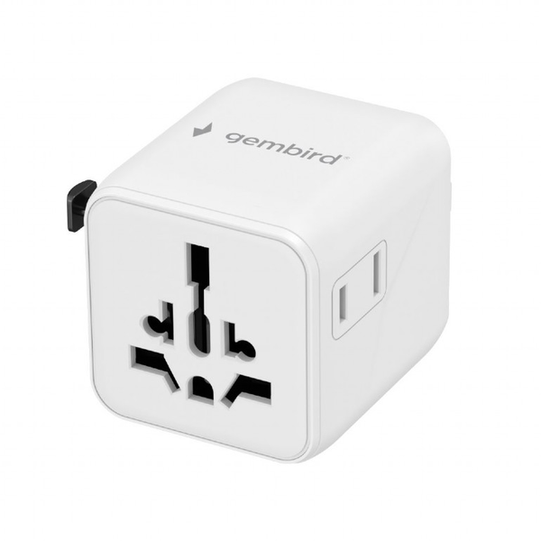 GEMBIRD TPA-INT-01-W Utazó adapter fehér