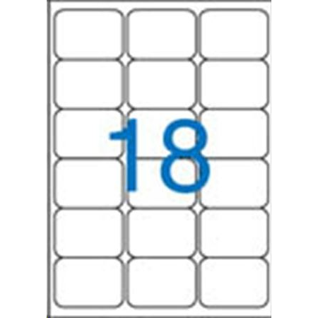 Victoria 52.5x21.2 mm univerzális etikett, kerekített sarkú 1800 darab (LCV11385) (LCV11385)