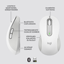 Logitech Signature M650 L nagy balkezes vezeték nélküli egér piszkosfehér (910-006240)