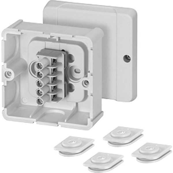 Hensel 6000038 Leágaztató doboz (H x Sz x Ma) 88 x 88 x 49 mm Szürke IP54 1 db (6000038)