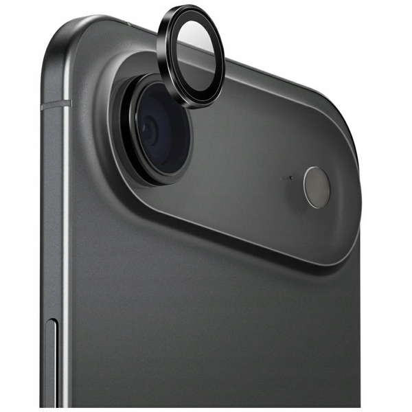 UNIQ Optix Aluminum Camera Lens Protector for iPhone Air with Applicator, Black