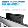 HP E24m G4 počítačový monitor 60,5 cm (23.8") 1920 x 1080 px Full HD Černá, Stříbrná