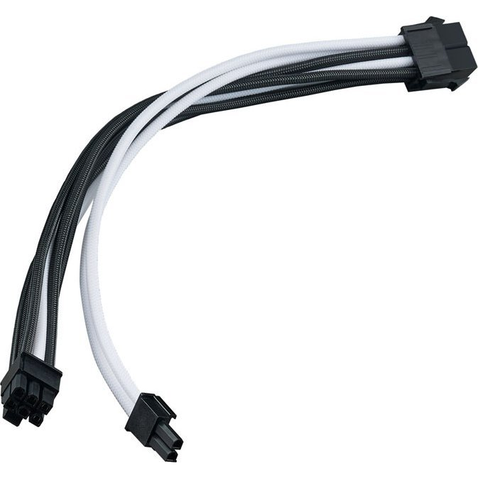 PCIe Verlängerungskabel SST-PP07E-PCIBW (schwarz/weiß, 30cm) (SST-PP07E-PCIBW)