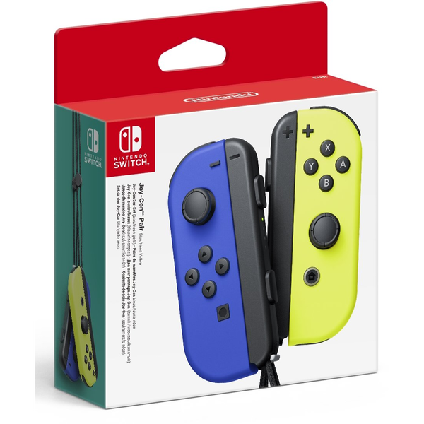 Nintendo Joy-Con Blauw, Geel Bluetooth Gamepad Digitaal Nintendo Switch, Nintendo Switch OLED