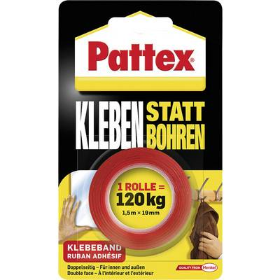 Pattex kétoldalú ragasztószalag 1,5m x 19mm fehér (PXMT2)