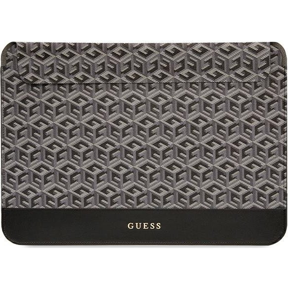 Калъф за лаптоп, Guess, Екологична кожа, 16 инча, Черен