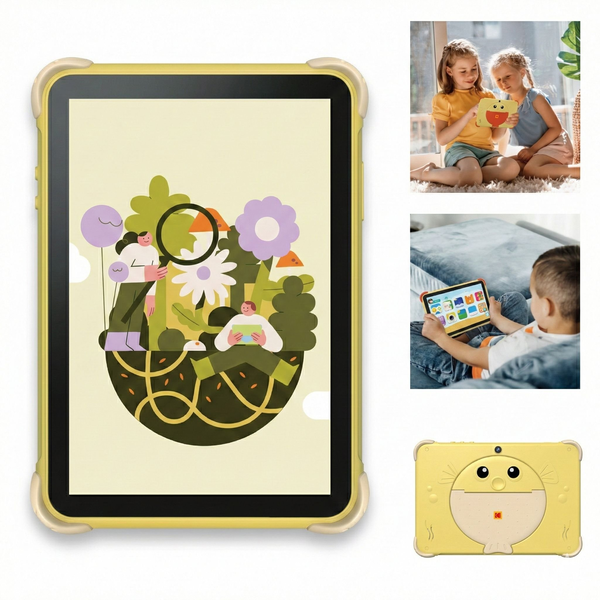 Kodak KT102 10.1" Gyermek Tablet Android 15 4GB/64GB 6000mAh Sárga