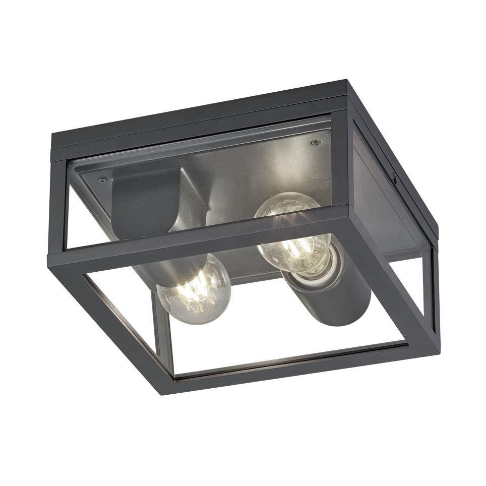 Trio 601860242 Garonne 10W E27 antracit mennyezeti lámpatest (t601860242)