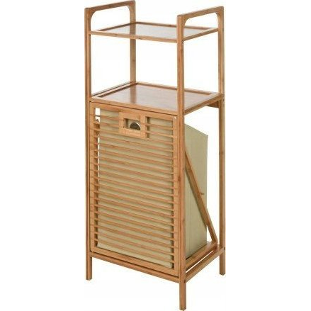 Bathroom Solutions polcos bambusz tárolóállvány szennyeskosárral 95 cm (KO842467/ALL)