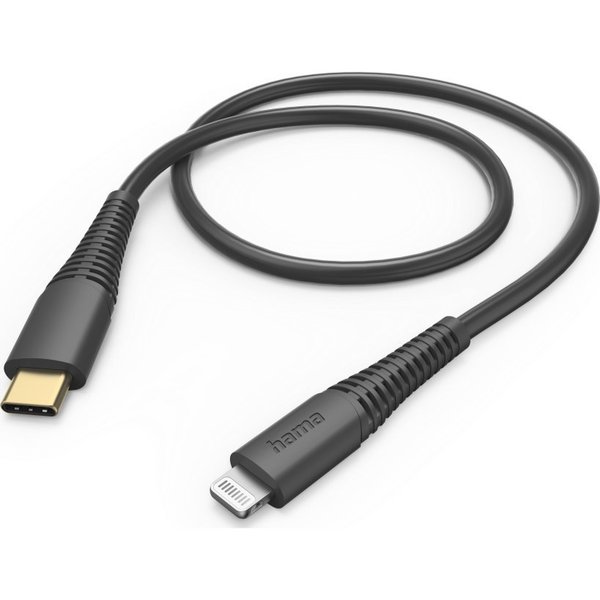 Hama 00201602 Lightning kabel 1,5 m Sort