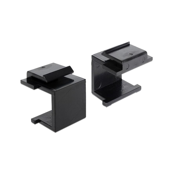 DELOCK Keystone Abdeckung 4 Stk schwarz