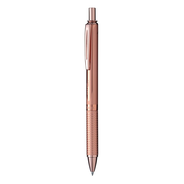 Pentel Energel BL407PG-A 0,35mm rosegold test/kék tinta prémium fém nyomógombos rollertoll (BL407PG-A)