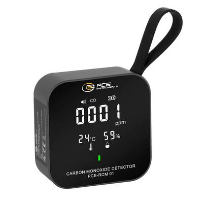 PCE Instruments Szénmonoxid mérő CO Hőmérsékletmérő funkcióval (PCE-RCM 01)