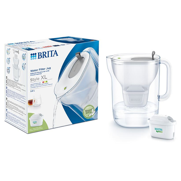 Brita 1052803 Filtraggio acqua Filtro per acqua da bancone 3,6 L Grigio
