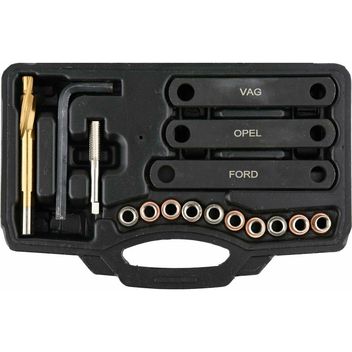 YATO Féknyereg menetjavító készlet 16 részes M19x1,25 mm HSS (YT-17700)