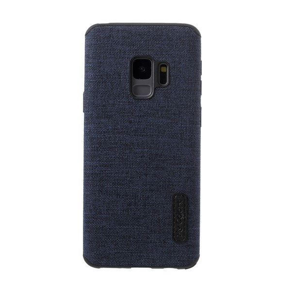 Szilikon telefonvédő (textil bevonat) SÖTÉTKÉK [Samsung Galaxy S9 (SM-G960)] (5996457781737)