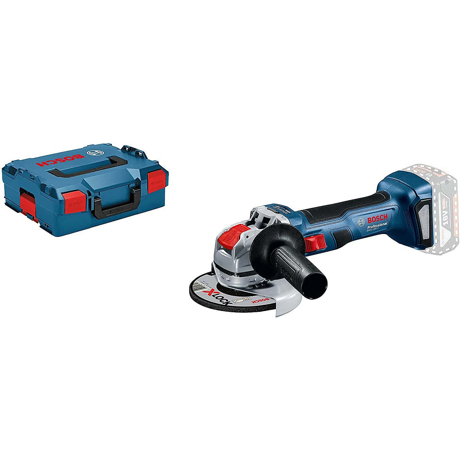 Bosch 06019H9102 X-LOCK GWX 18V-7 Professional Akkumulátoros sarokcsiszoló (Akku és töltő nélkül) (06019H9102)