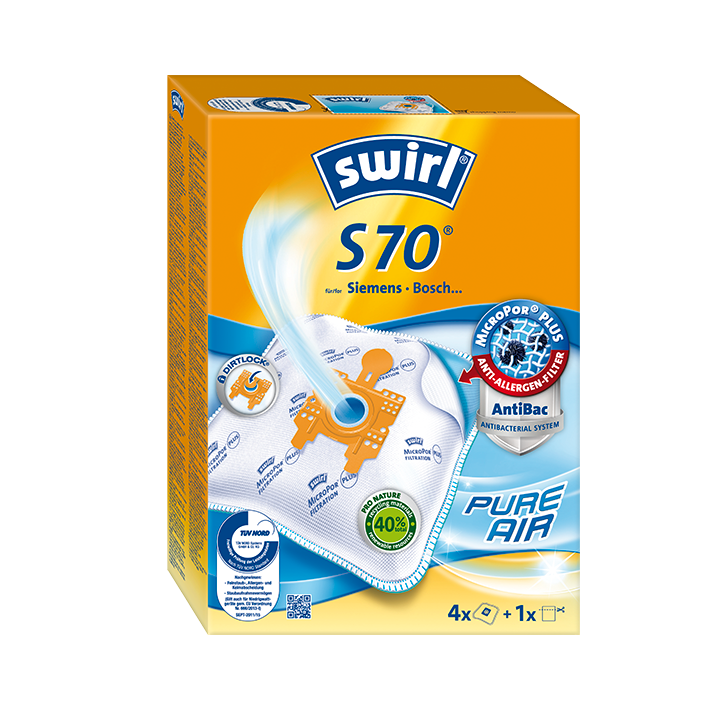 Swirl 191383  S 70 AirSpace porzsák (4db/csomag) (191383)
