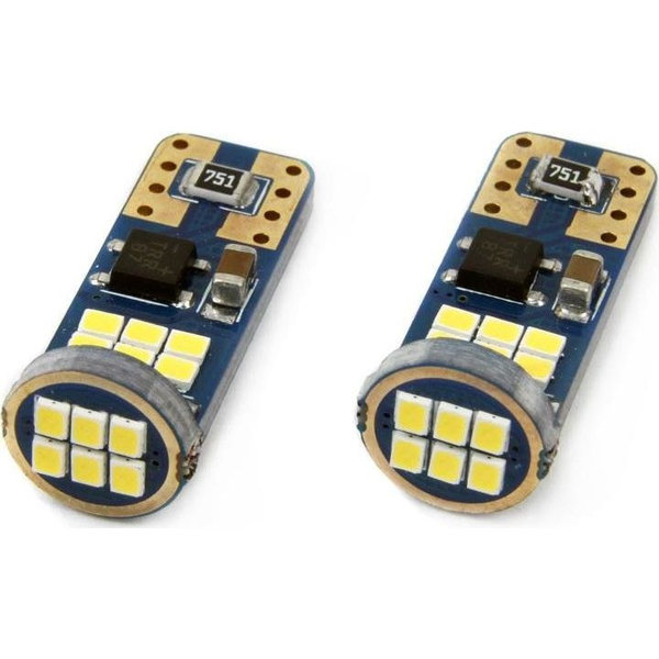  Żarówki W5W T10 Canbus 12/24V 18 SMD białe uniwersalny