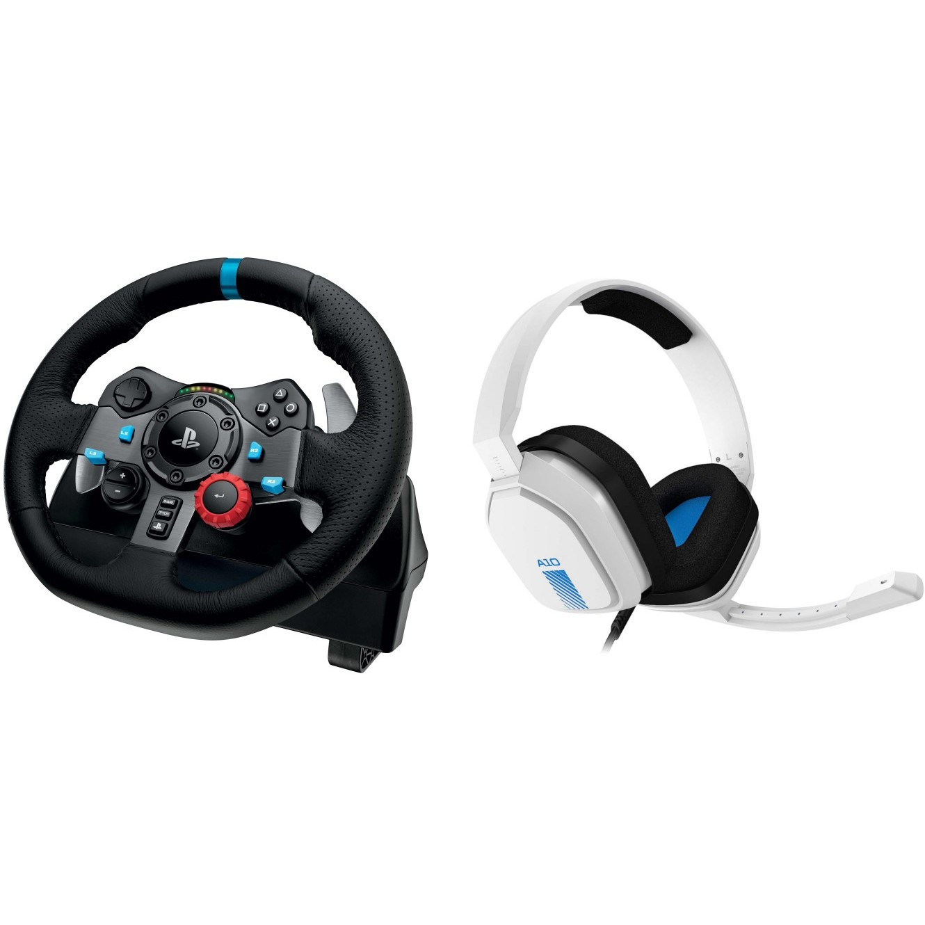 Logitech G29 Driving Force Racing Wheel + Logitech Astro A10 PS4 Headset készlet (PC / PS3 / PS4 / PS5) (991-000486)