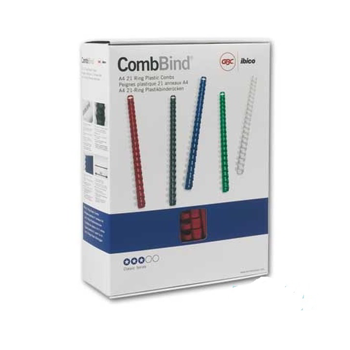 GBC 25mm műanyag spirál 240 laphoz - Fekete (50 db/csomag) (4028182)