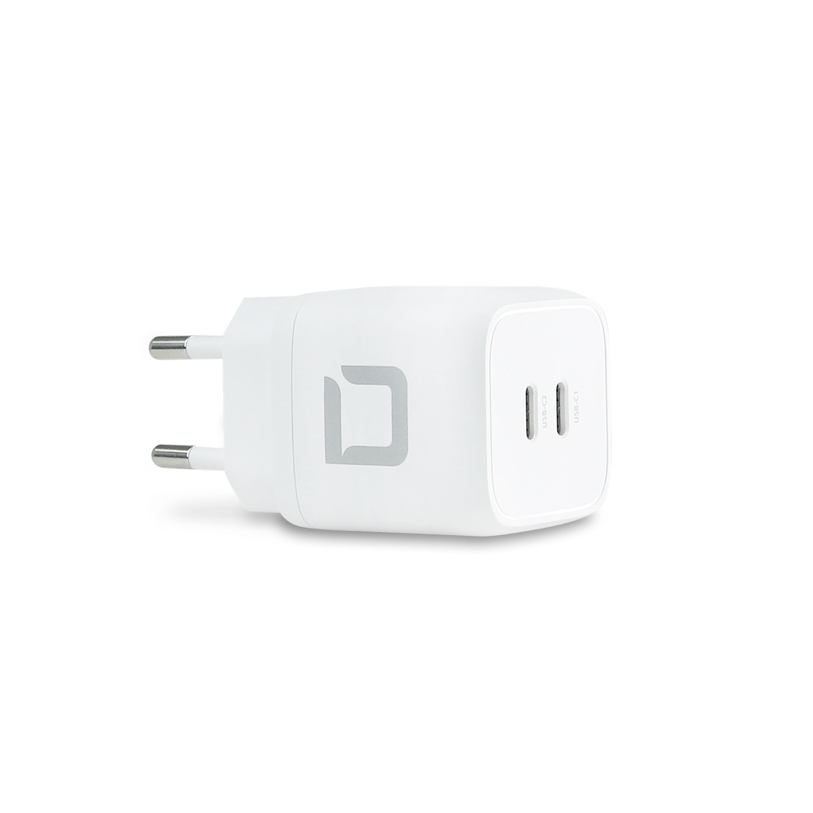 Dicota Comfort 2x USB-C Hálózati töltő - Fehér (45W) (D31984)