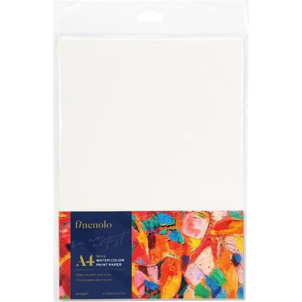 Deli Finenolo A4, 16 íves kivitelű, 300 g/m2 akvarell-papírcsomag (DEC270-A4)