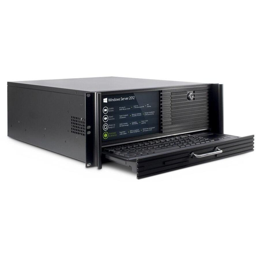 Inter-Tech 4U-4452-TFT 4U Rack Szerverház - Fekete (88887287)