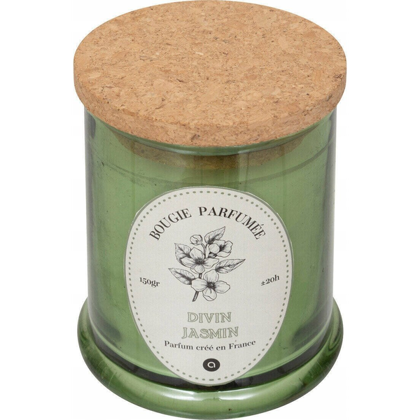 Vela Perfumada Hapo Tarro De Cristal De 150 G Con Tapa De Jazmín