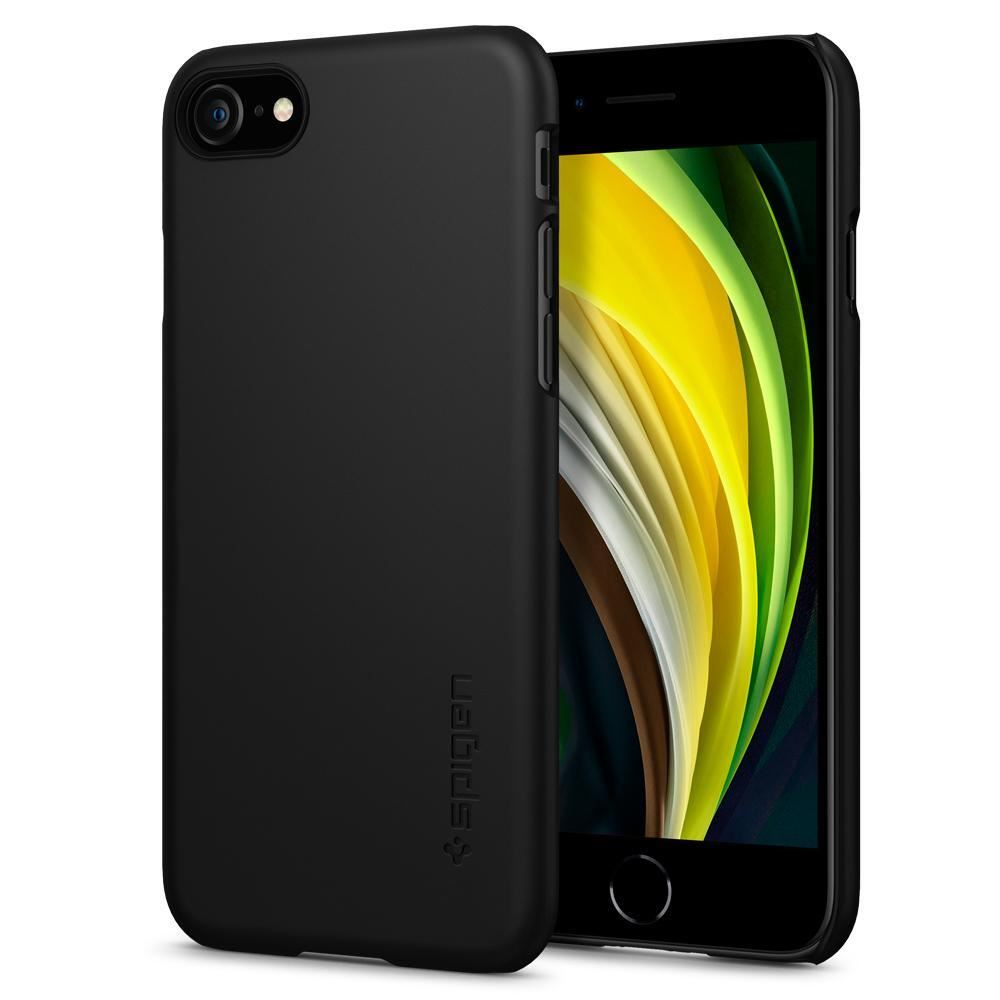 Spigen Thin Fit Apple iPhone SE(2020)/8/7 hátlaptok fekete (ACS00940) (ACS00940)