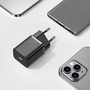 Baseus Super Si gyorstöltő 1C 20W adapter, USB-C-Lightning töltőkábel, 1m, fekete (TZCCSUP-B01)