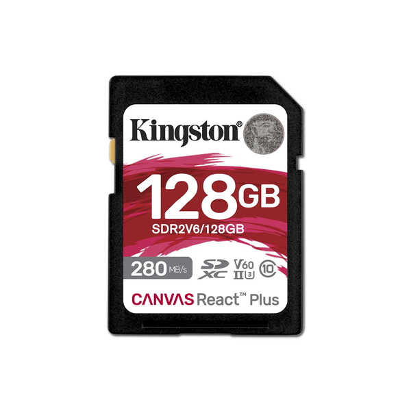 Kingston Technology Canvas React Plus 128 GB SDXC UHS-II Клас 10