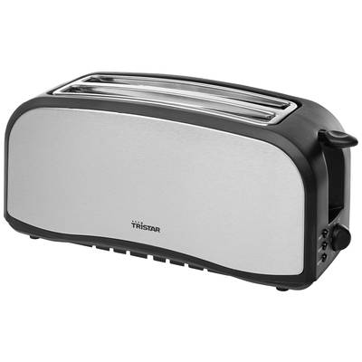Tristar BR-1046 broodrooster 6 4 snede(n) 1400 W Zwart, Roestvrijstaal
