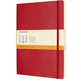 Moleskine Notesz Qp621F2 Puha Skarlát Piros XL Vonalas (247002)